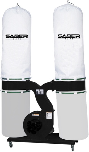 [SABER ELITE Twin Bag Dust Extractor 3PH (SDC 4043 A)] Saber Elite Twin Bag Dust Extractor (3PH)